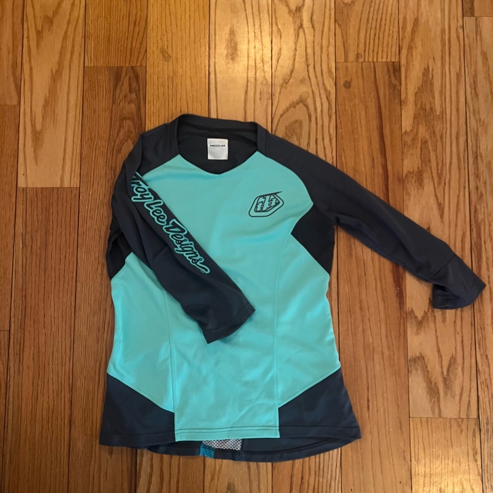 Troy Lee designs Mountain bike jersey women’s Aqua and Gray Women's Jersey Top
